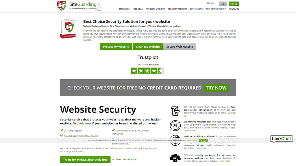 SiteGuarding Website Security Tool | BigCloudy