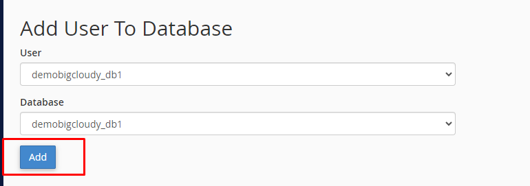Add User to Database | BigCloudy KB