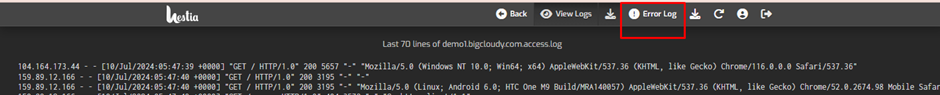 View Error_Log in HestiaCP | BigCloudy KB 