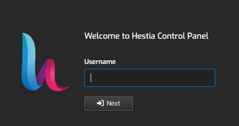 Hestia Login Page | BigCloudy KB 