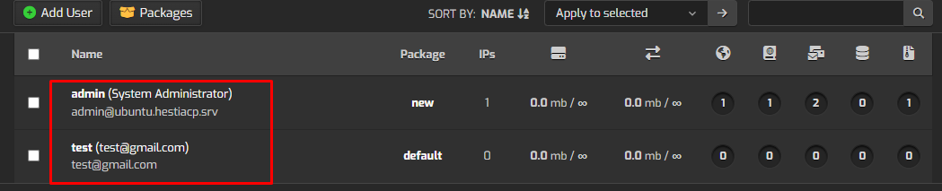 Switch Default User in Hestia | BigCloudy KB 