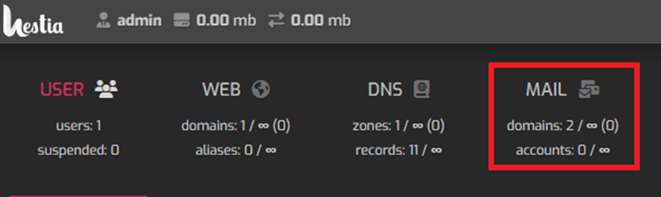 Mail Domains in Hestia | BigCloudy KB 