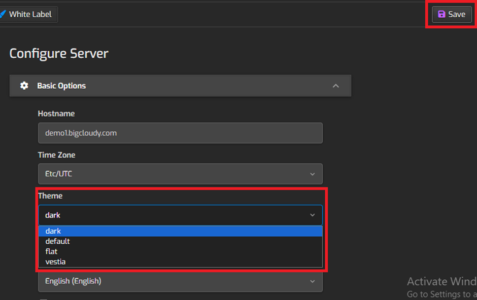 Change Theme Language in Hestia | BigCloudy KB 