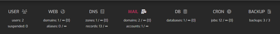 Mail Tab in Hestia | BigCloudy KB 