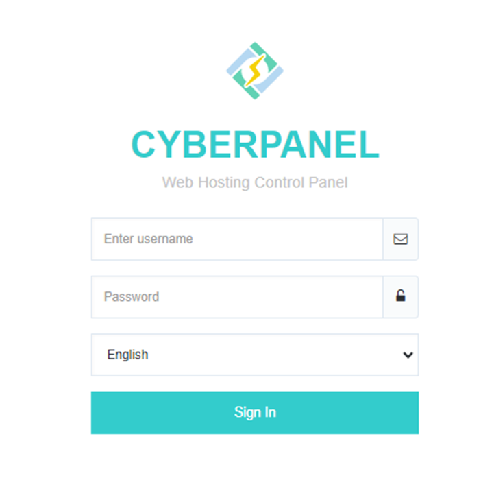 CyberPanel Login Page | BigCloudy KB 