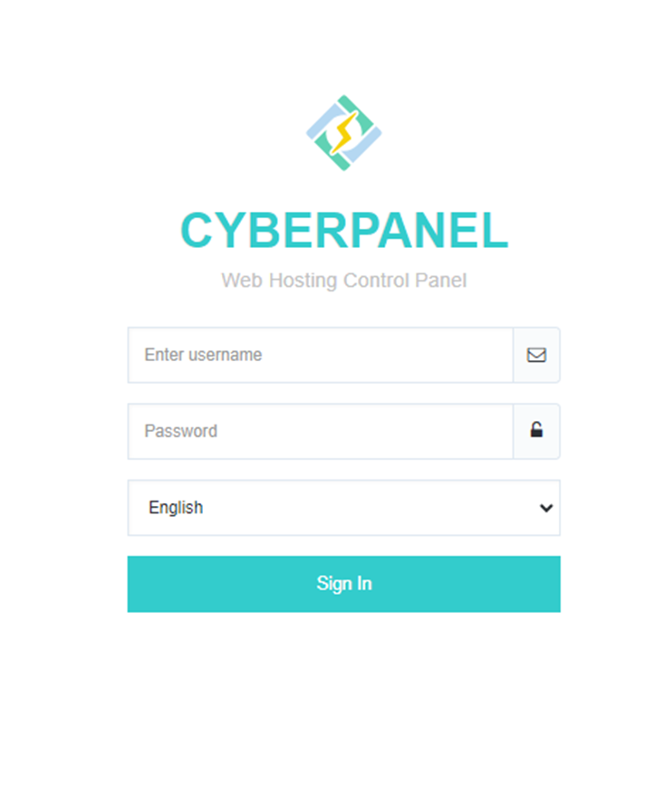 CyberPanel Login Page | BigCloudy KB