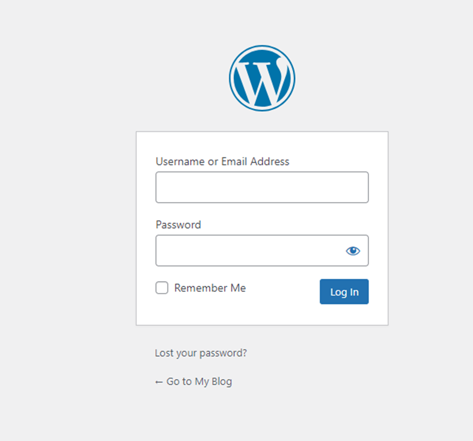 WordPress Login Page | BigCloudy KB 