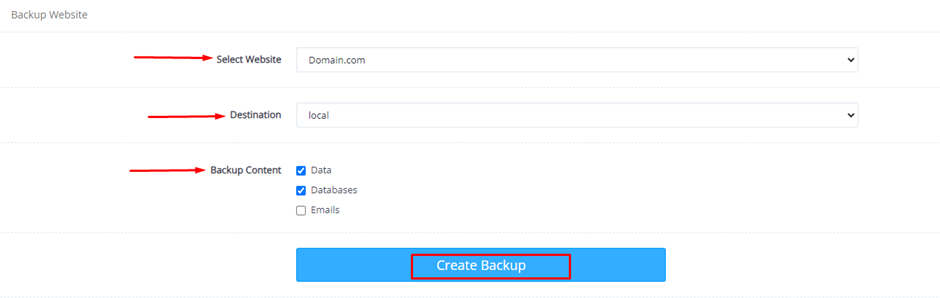 Incremental Backups on CyberPanel | BigCloudy KB 