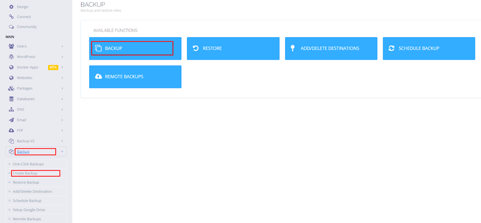 Create Website Backup on CyberPanel | BigCloudy KB 