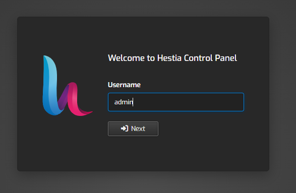 Username in Hestia | BigCloudy KB 