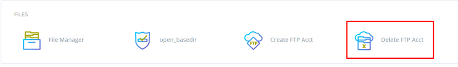 Delete FTP Accounts on CyberPanel | BigCloudy KB 