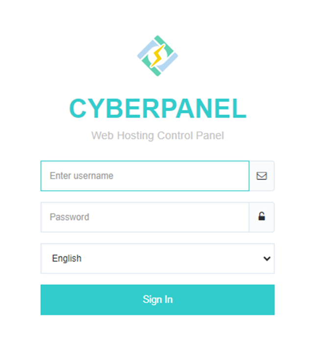 CyberPanel Login Page | BigCloudy KB 