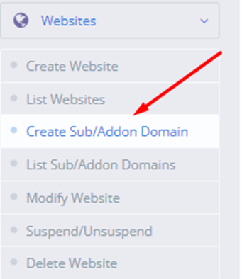 Add Domains and Subdomains | BigCloudy KB 