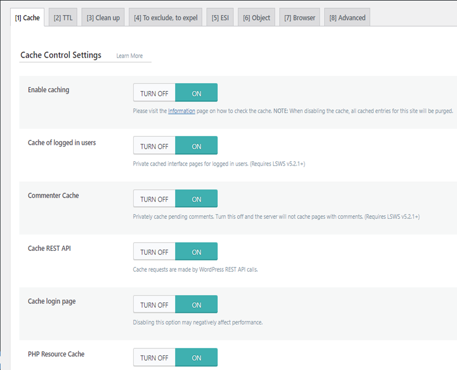 Browser Cache Settings in WordPress| BigCloudy KB