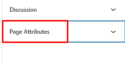 Page Attributes on WordPress | BigCloudy KB 