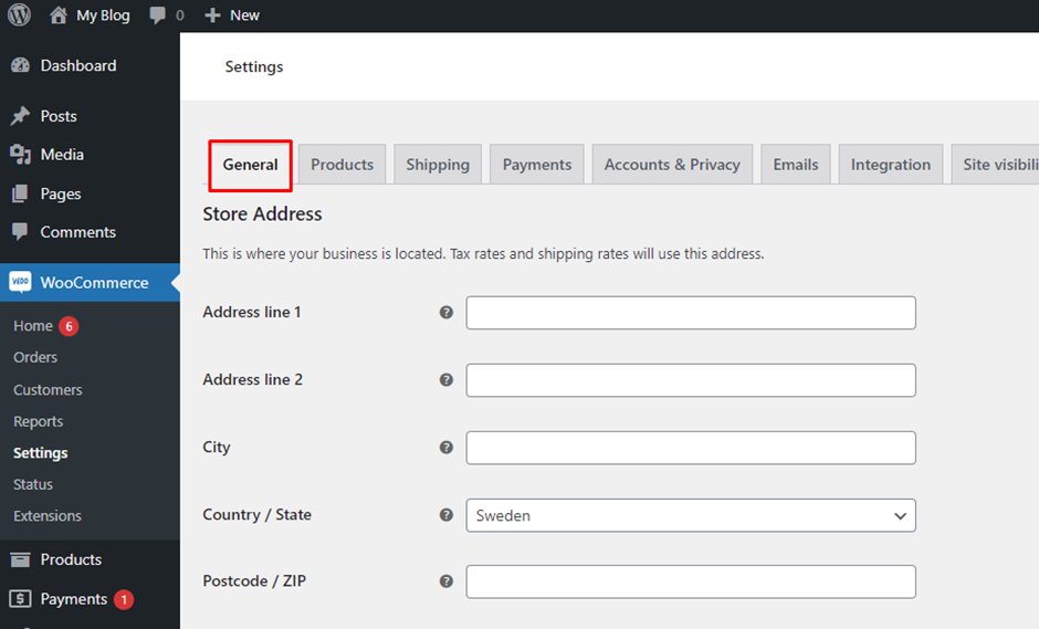 General Settings in WooCommerce | BigCloudy KB 