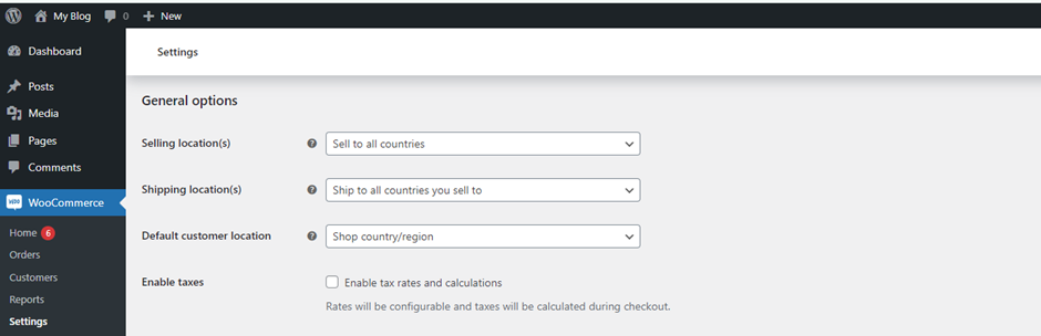 General Options in WooCommerce | BigCloudy KB 