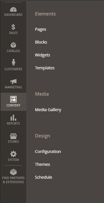 Content in Magento Admin | BigCloudy KB 