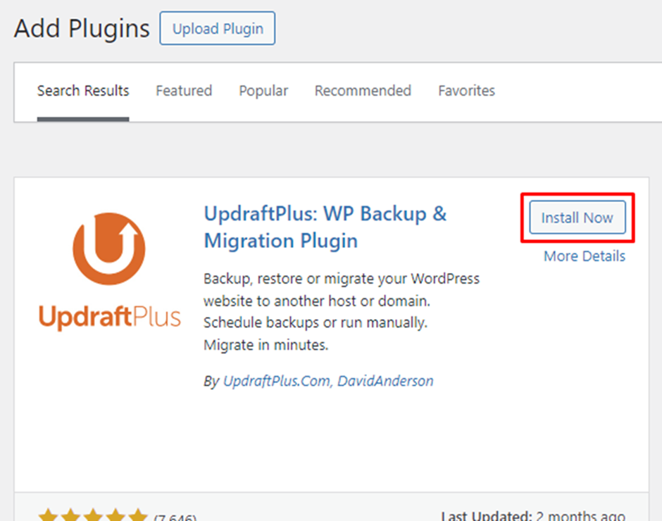 Install Updraft Plugin | BigCloudy KB 