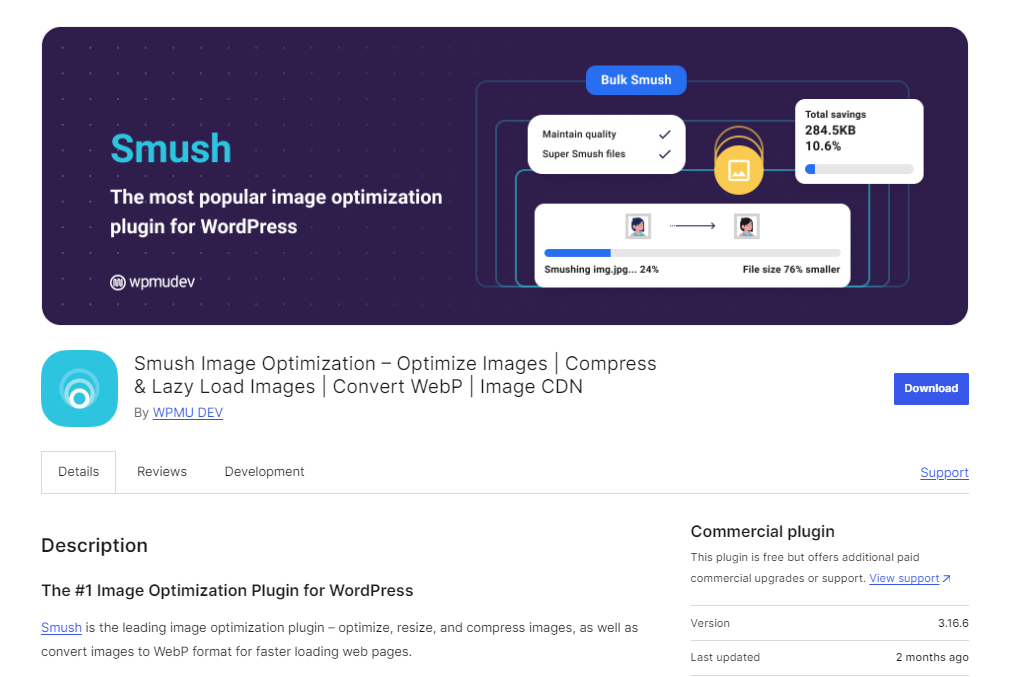 Smush Image Optimization for WordPress Website | BigCloudy KB